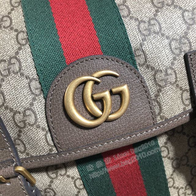 Gucci包 古馳雙肩包 598140啡膠 Gucci新款後背包 雙肩背包  gudj1269